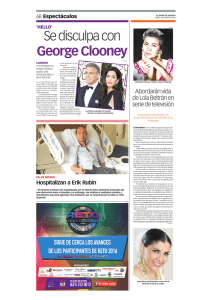 Se disculpa con George Clooney