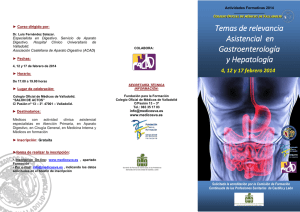 Temas de relevancia Asistencial en Gastroenterología y Hepatología