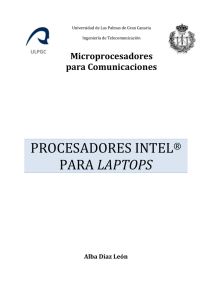 procesadores intel® para laptops - Universidad de Las Palmas de