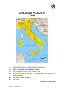 mercado de trabajo de italia