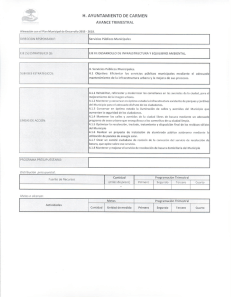 Page 1 H. AYUNTAMIENTO DE CARVEN AVANCETRIMESTRAL