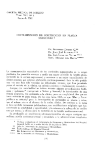 GACETA MEDICA DE MEXICO TOMO XC}. N*` 1 Enero de 1961