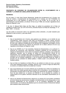 texto convenio orden caballeros maria pita en castellano