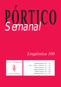 Lingüística 100 - Pórtico librerías