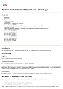 Localización de averías de las caídas del Cisco CallManager