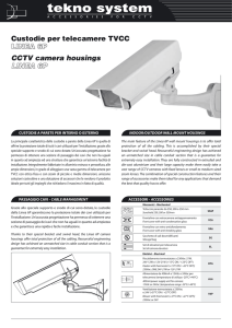 Custodie per telecamere TVCC LINEA 6P CCTV