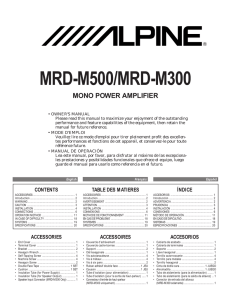 MRD-M500/MRD-M300