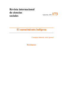 No. 173: El conocimiento indígena - Resúmenes [PDF