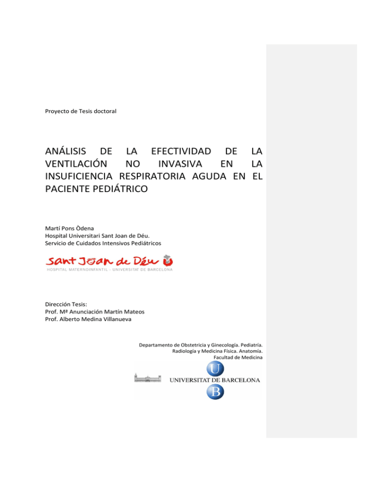 Análisis De La Efectividad De La Ventilación No Invasiva En La