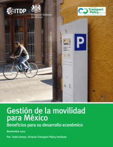 Gestión de la movilidad para México