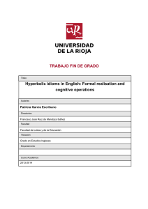 Hyperbolic idioms in English - Biblioteca de la Universidad de La