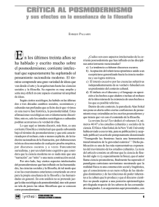 crítica al posmodernismo - Universidad Autónoma de Chihuahua