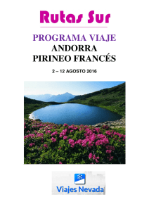 programa viaje andorra pirineo francés