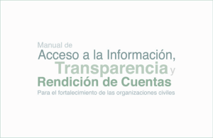 Manual de Acceso a la Información, Transparencia y Rendición