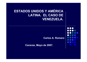 las relaciones de seguridad entre venezuela y los estados unidos