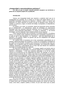 ¿Inseguridad o neocolonialismo policíaco?