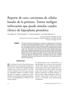 Reporte de caso: carcinoma de células basales de la próstata