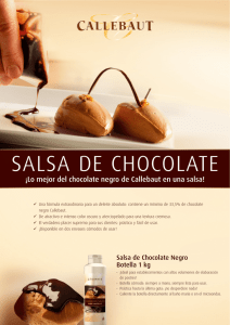 ¡Lo mejor del chocolate negro de Callebaut en una salsa!