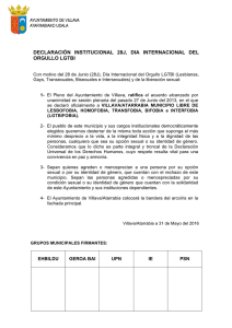 declaración institucional 28j, dia internacional del orgullo lgtbi