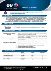 Page 1 eIIF) TRANSELF NF, 75W80 Una marca de UOTAU