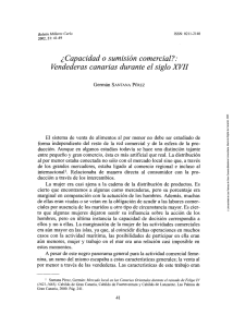 ¿Capacidad o sumisión comercial? : vendederas canarias