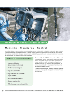 Medición de conductividad en línea Medición · Monitoreo