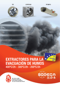 extractores para la evacuación de humos