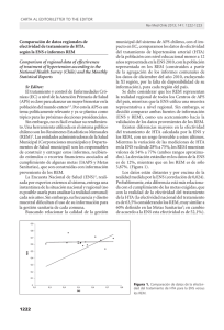1222 Comparación de datos regionales de efectividad de