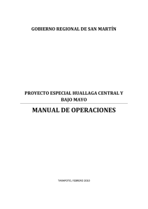 MANUAL DE OPERACIONES - Proyecto Especial Huallaga Central