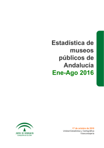 Estadística de museos públicos de Andalucía Ene