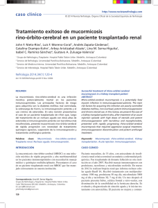 Tratamiento exitoso de mucormicosis rino-órbito
