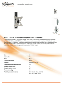 WALL 1020 SILVER Soporte de pared LED/LCD/Plasma