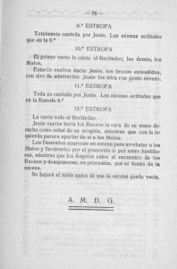 Page 1 —76— 9, º ESTROFA Totalmente cantada por Jesús. Las