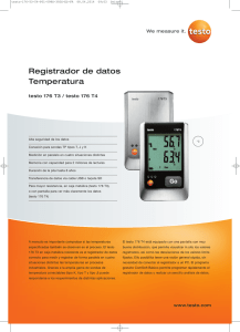 Registrador de datos Temperatura