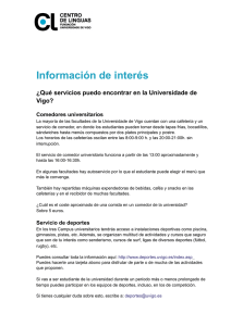 Información de interés para estudiar en Vigo