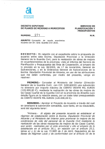 Page 1 ól DIPUTACIÓN DE ALCANTE DECRETO DIPUTADO