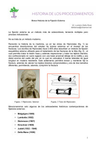 Breve Historia de la Fijación Externa, Dr. Luciano Della Rosa