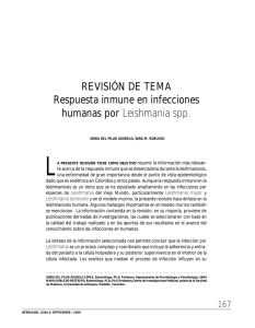 REVISIÓN DE TEMA Respuesta inmune en infecciones humanas