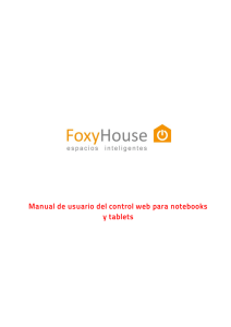 Manual de usuario del control web para notebooks y tablets
