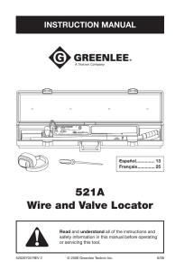 521A Wire and Valve Locator