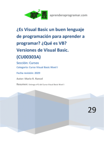 CU00303A Visual Basic buen lenguaje de programación aprender