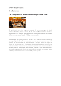20 empresas de componentes españolas acuden a Le Cuir a París