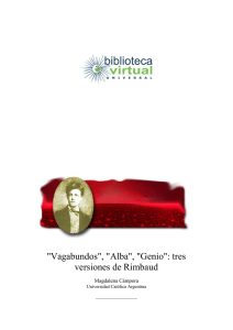 "Vagabundos", "Alba", "Genio": tres versiones de Rimbaud