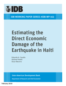 Estimating the Direct Economic Damage of the Earthquake in Haiti