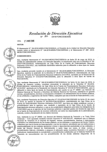 RDE N 010 y 82-2016FONCODESDE Administracion de la Caja