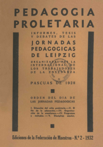 pedagogia proletaria - Biblioteca del Congreso Nacional de Chile