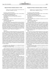 Notificació de la sentència dictada en el procediment ordinari