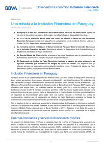 Una mirada a la Inclusión Financiera en Paraguay