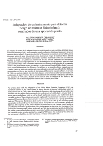 Adaptación de un instrumento para detectar riesgo de maltrato físico