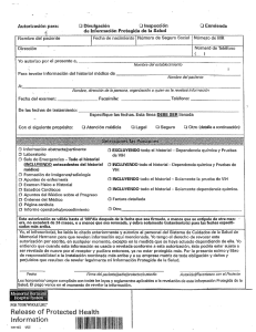 Page 1 Autorización para: El Divulgación EZ] inspección El